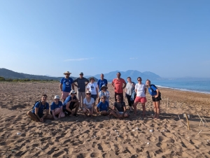 The partners after the morning survey in Kyparissia Bay core nesting area